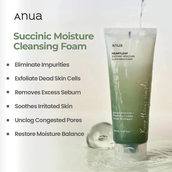 ANUA Heartleaf Succinic Moisture Cleansing Foam