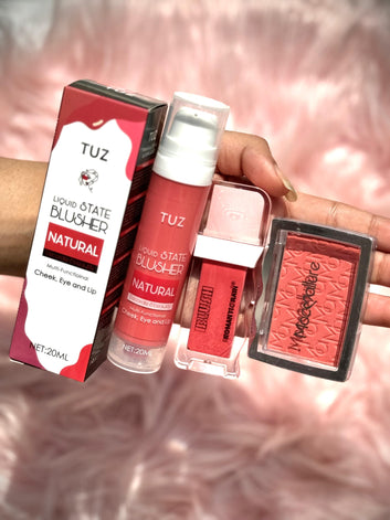Liquid Blush 3 in 1 Deal – Long Lasting, Blendable & Natural Glow Finish